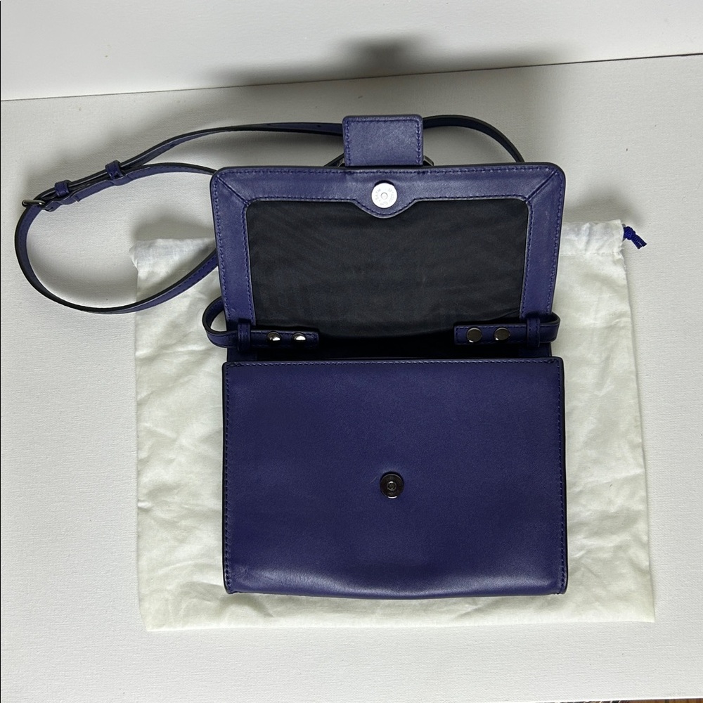 Rebecca Minkoff Navy/Purple Leather Crossbody - Picture 4 of 13